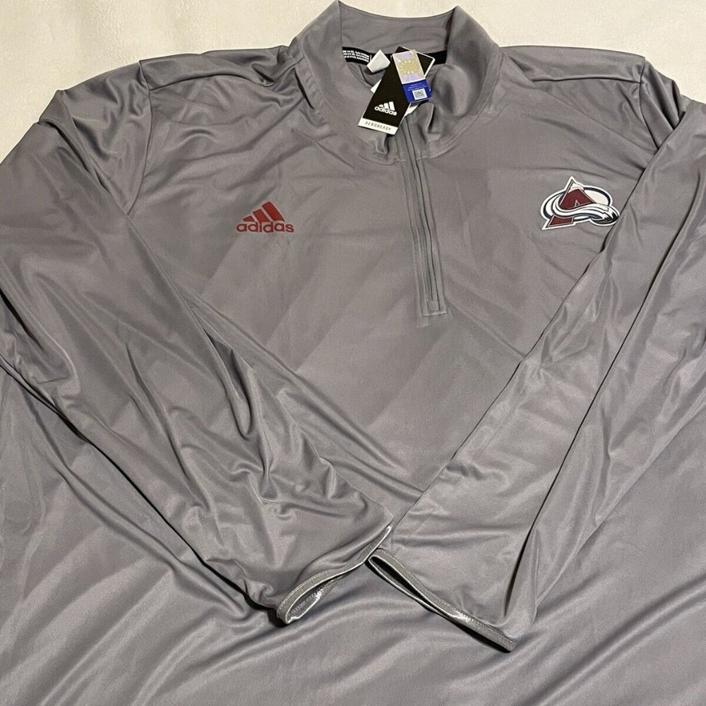 NWT Adidas NHL Colorado Avalanche On-Ice Pullover Size S